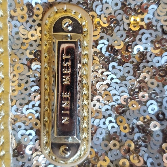Nine West sequin wristlet wallet - Picture 2 of 6